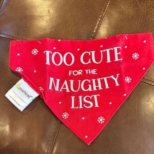 Pearhead Red Festive Dog Pet Bandana New